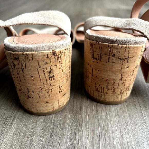 Sigerson Morrison Riva II Suede Tan City Sandal 8.5 - Picture 4 of 5